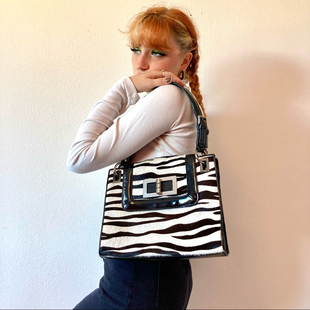 Talbots calf hair shoulder bag